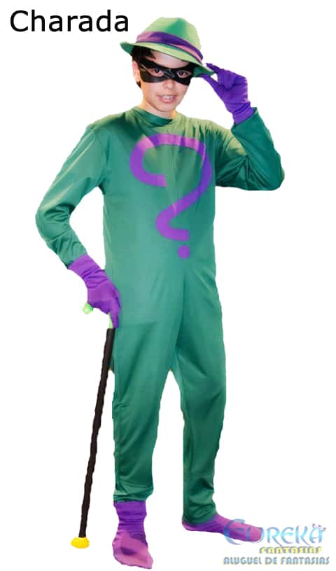 Fantasia de Charada Masculino - Men's Riddler Costume