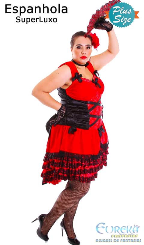 Fantasia Halloween Plus Size Valor Ermelino Matarazzo - Fantasia Plus Size  Feminina - EUREKA