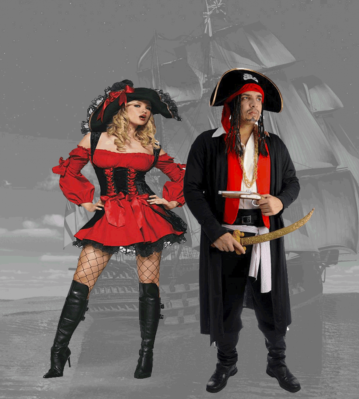 Locar Fantasia Pirata Masculina Tucuruvi - Fantasia Pirata Feminina - EUREKA
